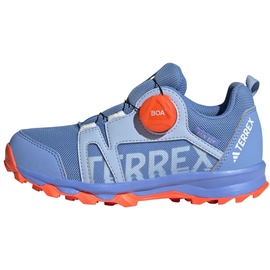 adidas Terrex Agravic BOA R.RDY K Sneaker, Blue Dawn/Cloud White/Impact Orange, 38