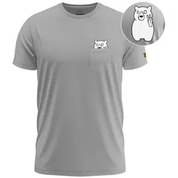 FORSBERG Fredson T-Shirt mit Brusttasche  / grau / XXL