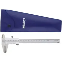 Mitutoyo Nonius Messschieber, HM-Außenmessflächen 0-150mm, 0,05mm, Metrisch