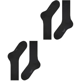 Falke Happy DP SO Herren Socken im 2er-Pack, Anthrazit Melange, 39-42