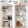 VOUNOT Lagerregal Holz 180x90x40cm braun