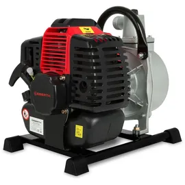 Eberth Wasserpumpe 2PS 12.000l/h 17,5m Förderhöhe 1 Zoll Anschluss 2-Takt-Motor mit 7m Ansaughöhe