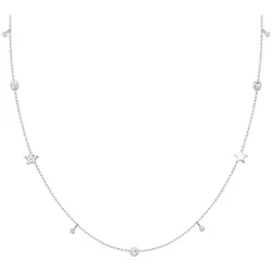 Elli Solitär Sterne Kristalle 925 Silber Ketten   Damen 