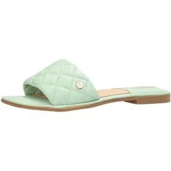 MEXX Damen Echtleder-Schuhe in gesteppter Optik Sommer-Pantoletten Schlupf-Schuhe MXCY007501W Mintgrün - 41