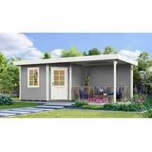 Weka Designhaus 213 Plus B 5,33 x 2,38 m grau