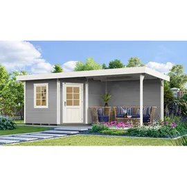 Weka Designhaus 213 Plus B 5,33 x 2,38 m grau