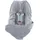 Hoppediz Einschlagdecke für Babyschale, Auto-Kindersitz und Kinderwagen, 3 & 5 Punkt-Gurtsysteme, Stone