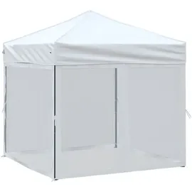 vidaXL Partyzelte 2 x 2 m inkl. Seitenwände Weiß
