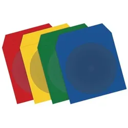 CD/DVD Tasche, 100 Stück, farbig