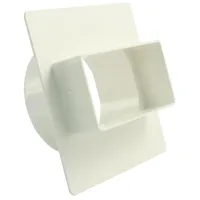 Marley Flachkanal 110 Adapter rund / eckig Rohranschluss, Ø 100 mm weiß