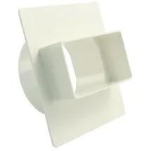 Marley Flachkanal 110 Adapter rund / eckig Rohranschluss, Ø 100 mm weiß