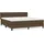 vidaXL Boxspringbett mit Matratze Dunkelbraun 180x200 cm Stoff