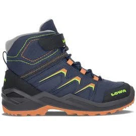 Lowa Maddox Warm GTX Mid Jr. navy/orange 34 - Dunkelblau