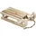 ECD Germany Deko Schlitten 31,5 cm Braun/Natur