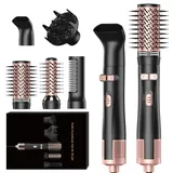 Atopskins Air Styler 5 In 1 Hair Styler set 1000w Föhnbürste Rotierend Warmluftbürste Rundbürstenföhn, Multistyler Haarstyling Geräte Für Glätten, Trocknen, Volumen, Locken