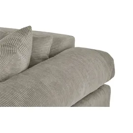 Smart Big Sofa im modernem Cord Lianea ¦ beige ¦ Maße (cm): B: 260 H: 86 T: 133.0