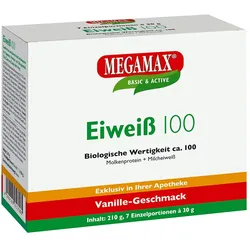 MEGAMAX Eiweiß 100 VANILLE 7X30 g