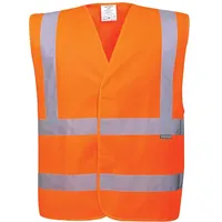 PORTWEST Warnschutzweste mit doppeltem Reflexband, Größe: 6X/7X, Farbe: Orange, C470ORR6X/7X
