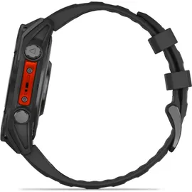 Garmin fenix 8 AMOLED 47 mm schwarz / schiefergrau mit QuickFit Silikon-Armband 22 mm