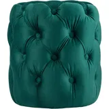 deluke Sitzhocker BADOR Samt 42 x 46 x 42 cm Dunkelgrün