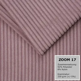 mebloland Ecksofa TOR mit Schlaffunktion. Farbe: Lavender. - Rosa