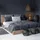 Relaxdays Nachttischlampe Touch dimmbar, moderne Touch Lampe, 3 Stufen, E14, Tischlampe mit Kabel, 33,5 x 18 cm, messing