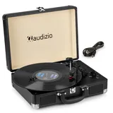 Audizio RP114BK Plattenspieler Aktentasche Schwarz