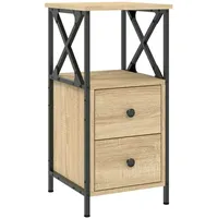 VidaXL Nachttisch Sonoma-Eiche 34x35,5x70 cm Holzwerkstoff
