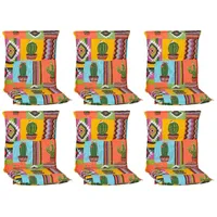 BEO Sitzauflage 98 x 46 x 8 cm bunt 6-tlg.