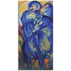 Wandbild ARTLAND "Turm der blauen Pferde. 1913", blau (farbe bild(er): blau), B:20cm H:40cm T:1,8cm, Canvas, Leinwand, Bilder, als Leinwandbild, Poster in verschied. Größen
