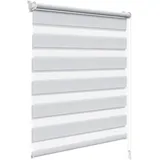 Woltu Doppelrollo 65 x 150 cm Klemmfix grau