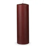 HS Candle Stumpenkerze Ø7 cm 20 cm braun