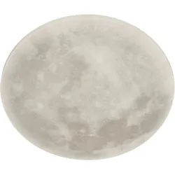 TRIO LEUCHTEN LED Deckenleuchte "Lunar", weiß, Ø 40cm H: 10cm, Lampen, "Mondleuchte" Fernbedienung,integrierter Dimmer,Nachtlicht