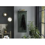 Schildmeyer MÖBELPARTNER Wandgarderobe Kent 151442 grün Holz 9 Haken 50,0 x 120,6 cm