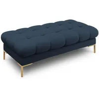 Micadoni Bank, Blau, Textil, 2-Sitzer, 133x41x62 cm, Hergestellt in