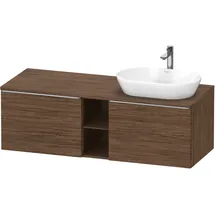Duravit D-Neo Konsolenwaschtischunterbau wandhängend Nussbaum dunkel Matt 1400x550x459 mm - DE4950R7 DE4950R70210000