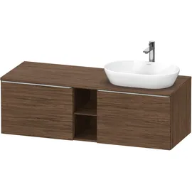 Duravit D-Neo Konsolenwaschtischunterbau wandhängend Nussbaum dunkel Matt 1400x550x459 mm - DE4950R7 DE4950R70210000