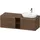 Duravit D-Neo Konsolenwaschtischunterbau wandhängend Nussbaum dunkel Matt 1400x550x459 mm - DE4950R7 DE4950R70210000