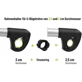 Eufab Strap-Rahmenhalter Verstellbar 40 cm