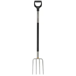 FISKARS Spatengabel »Ergonomic«, Arbeitsbreite: 20,5 cm, Material Werkzeug: Borstahl - schwarz | grau