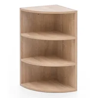 möbelando Regal Eckregal Sonoma 30x60x30 cm WL5.842 Holz Wandregal Eck Hängeregal, 30 x 60 x 30 cm (B/H/L) grau