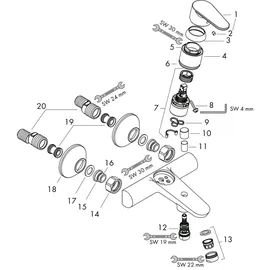 Hansgrohe Focus Einhandwannenmischer DN 15 (31940000)