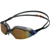 Speedo Aquapulse Pro Schwimmbrille Oxid Grey/Black/Orange Gold One Size
