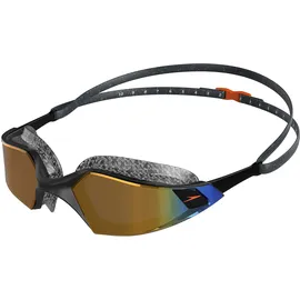 Speedo Aquapulse Pro Schwimmbrille Oxid Grey/Black/Orange Gold One Size
