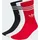 adidas Crew Socken 3er Pack grau/rot/schwarz/weiß 25-27