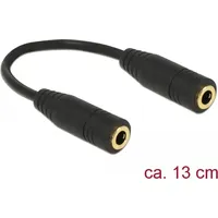 Delock 65896 Audio-Kabel 0,13 m 3.5mm Schwarz