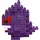 Nanoblock NBPM007 Pokemon Gengar, Colourful, Bandai