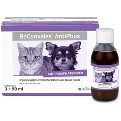 ReConvales AntiPhos flüssig für Hunde und Katzen 3X90 ml Flüssigkeit