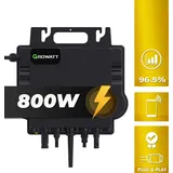 Growatt 800W Micro-Wechselrichter Inverter für Mini-PV mit WiFi Plug & Play Balkonkraftwerk ElektroG DE53396155 Modell: Growatt 800W Inverter