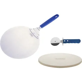 Dometic Pizza Set 3-teilig Edelstahl Kunststoff Stein grau